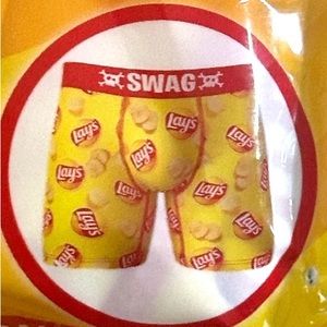 NIP Men’s Swag Lays Chips Crazy Boxer Briefs size‎ Medium
